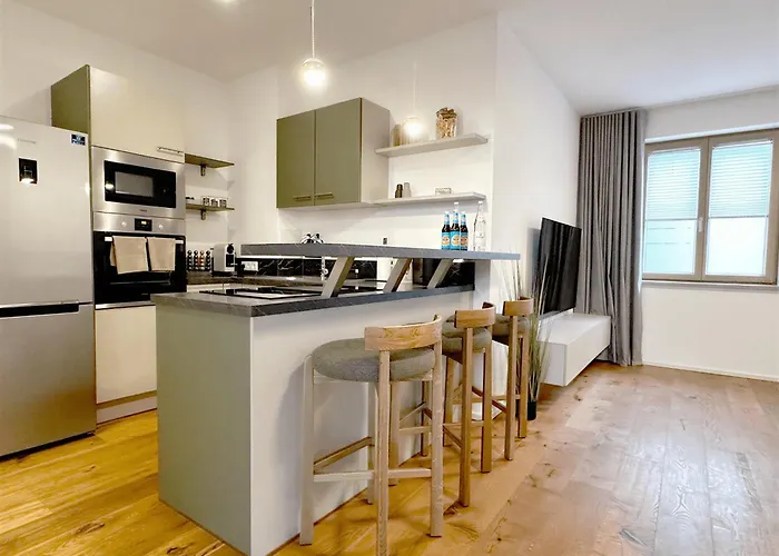 Trulyspace - Modernes Am Rathausplatz, Terrasse, Fahrstuhl Apartamento